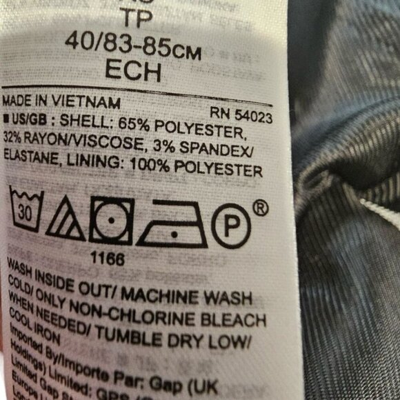 Banana Republic Womens XS Black White Glenplaid Two Button Coat - Picture 8 of 12